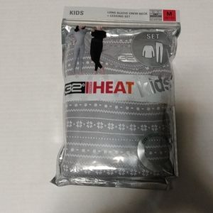 Girls Heat Long Sleeve Crew Neck Legging Set